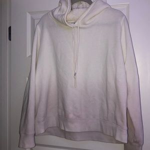 Ombré (white to purple) fuzzy sweatshirt
